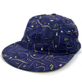 1990s The North Face Printed Nylon Hat, Geometric: Dark Purple (OS)
