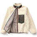 2012 Patagonia Classic Retro-X Fleece Jacket, Natural & Walnut (M)