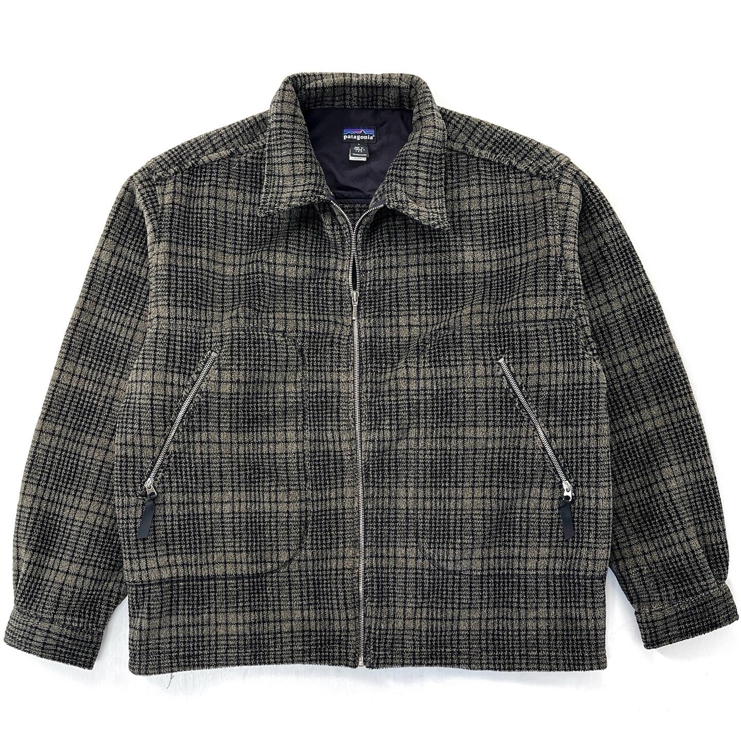 1998 Patagonia Ultra-Plush Fleece Overshirt, Adirondack: Dark Ash (L/XL)
