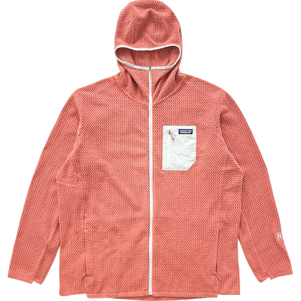 2023 Patagonia Mens R1 Air Full-Zip Fleece Hoody, Burl Red (XXL)
