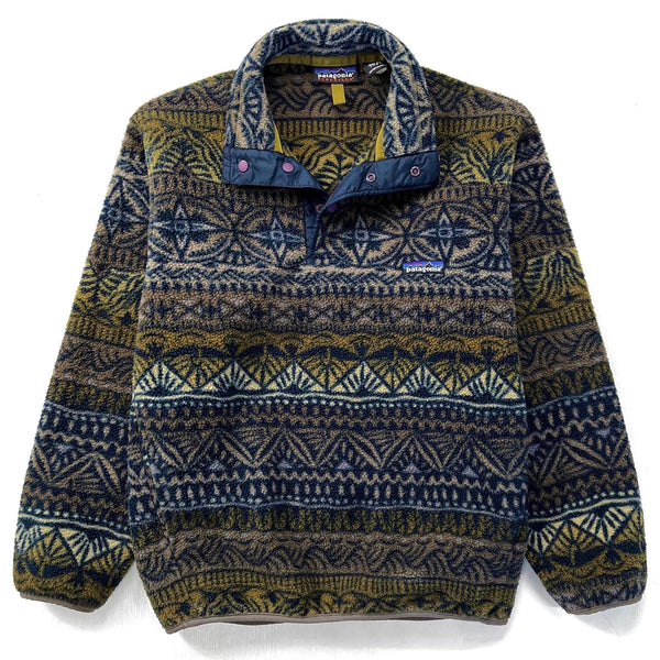 1998 Patagonia Printed Synchilla Snap-T Pullover, Tradewinds (XS)