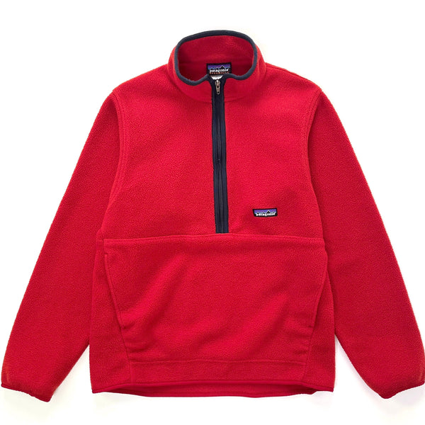 2004 Patagonia Synchilla Marsupial Half-Zip Fleece Pullover, Chili Red (S)
