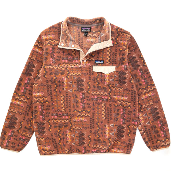 2022 Patagonia Womens Printed Synchilla Snap-T, Wandering Woods (XL)