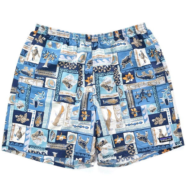 Patagonia (Modern) — 2021 Patagonia Mens 7” Printed Baggies Shorts, Galapagos Archipelagos (L)