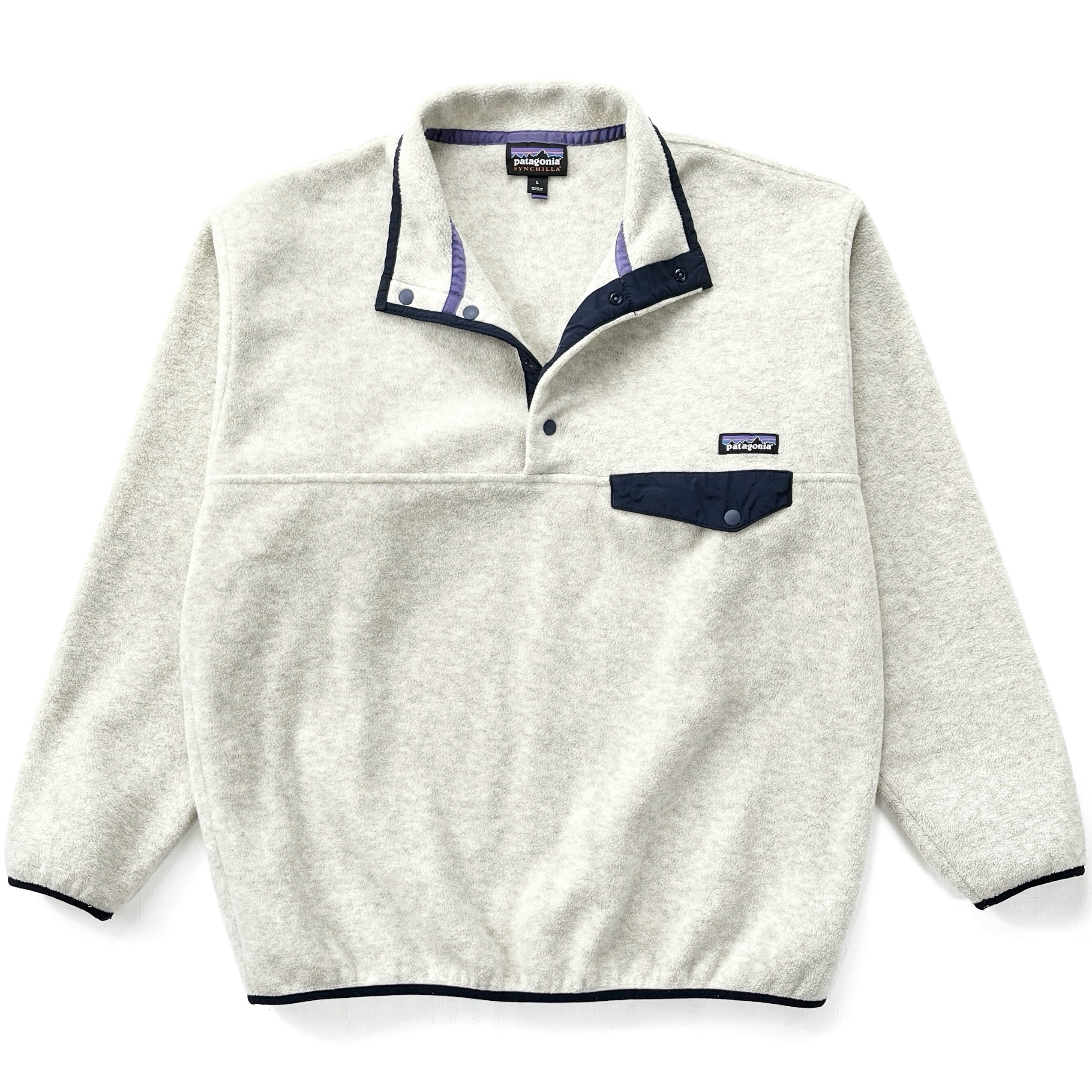 2015 Patagonia Synchilla Snap-T Pullover, Oatmeal Heather (L)
