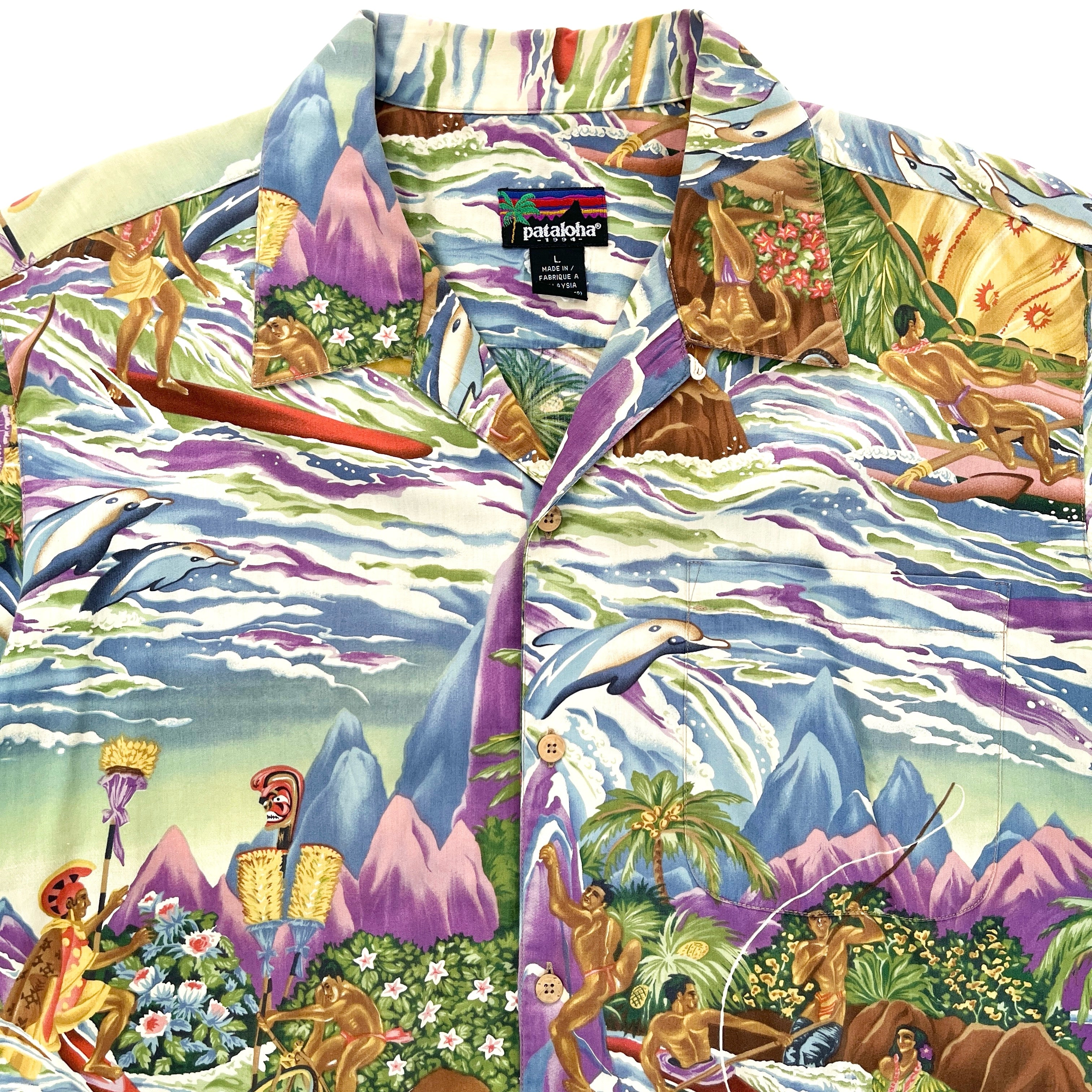 i*a様 【極美品】patagonia Pataloha L リバーヴィジョンズ 1994 Patagonia Limited Edition Pataloha Print Shirt, Paradise
