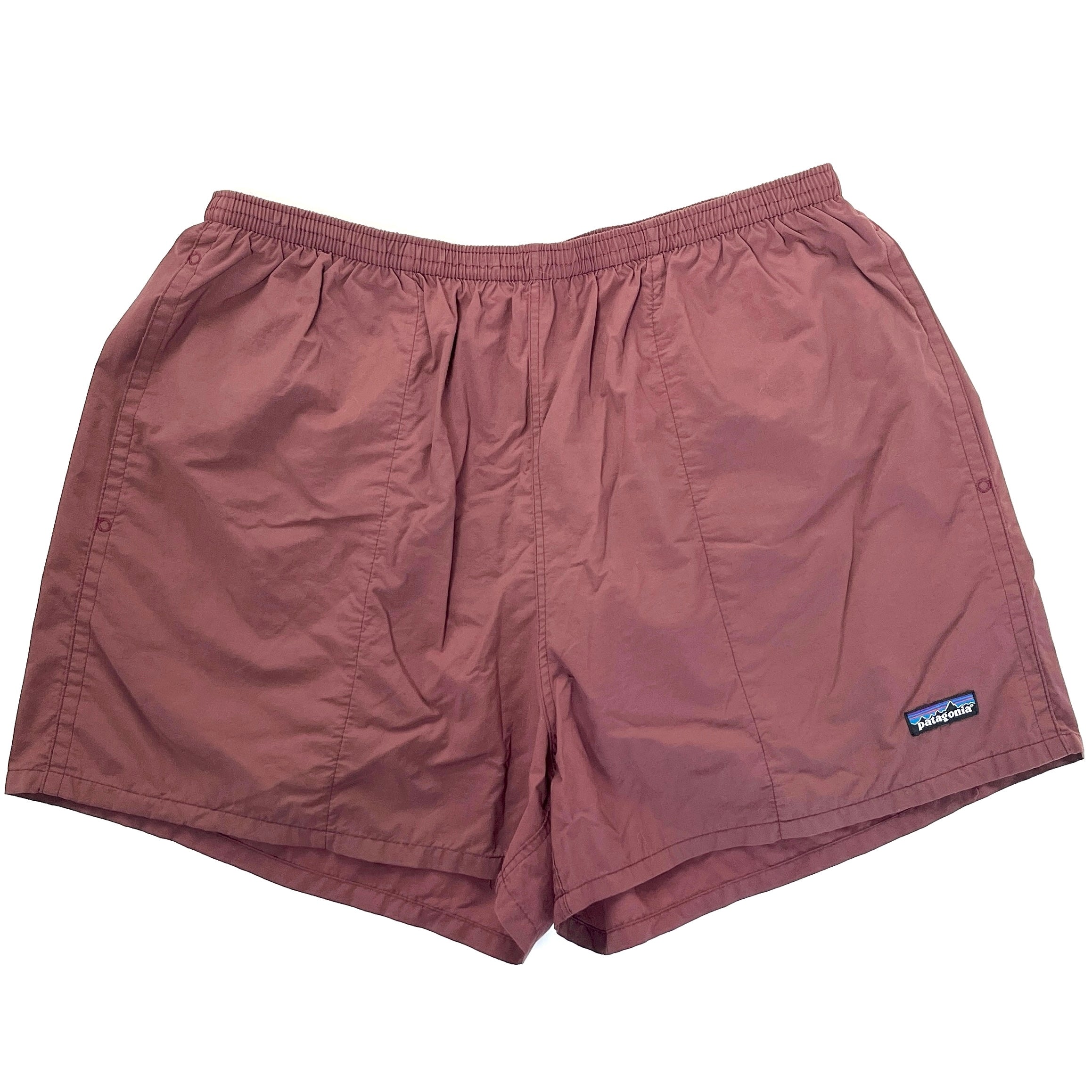 1999 Patagonia Mens 5” Nylon Baggies Shorts, Light Raisin (XL