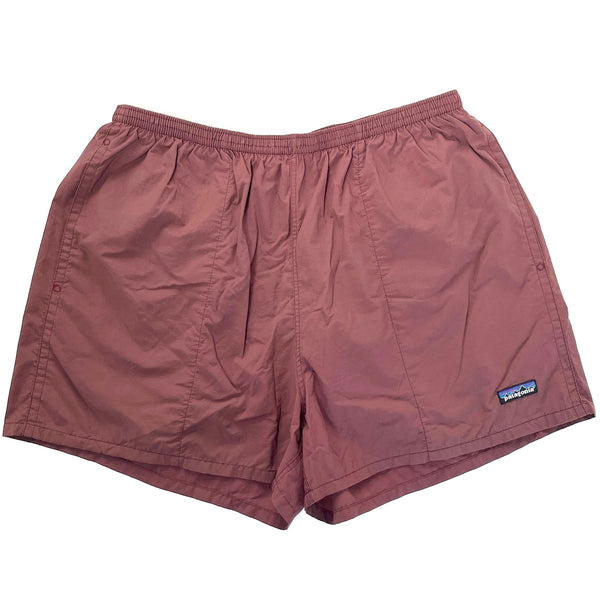 Patagonia (Modern) — 1999 Patagonia Mens 5” Nylon Baggies Shorts, Light Raisin (XL)
