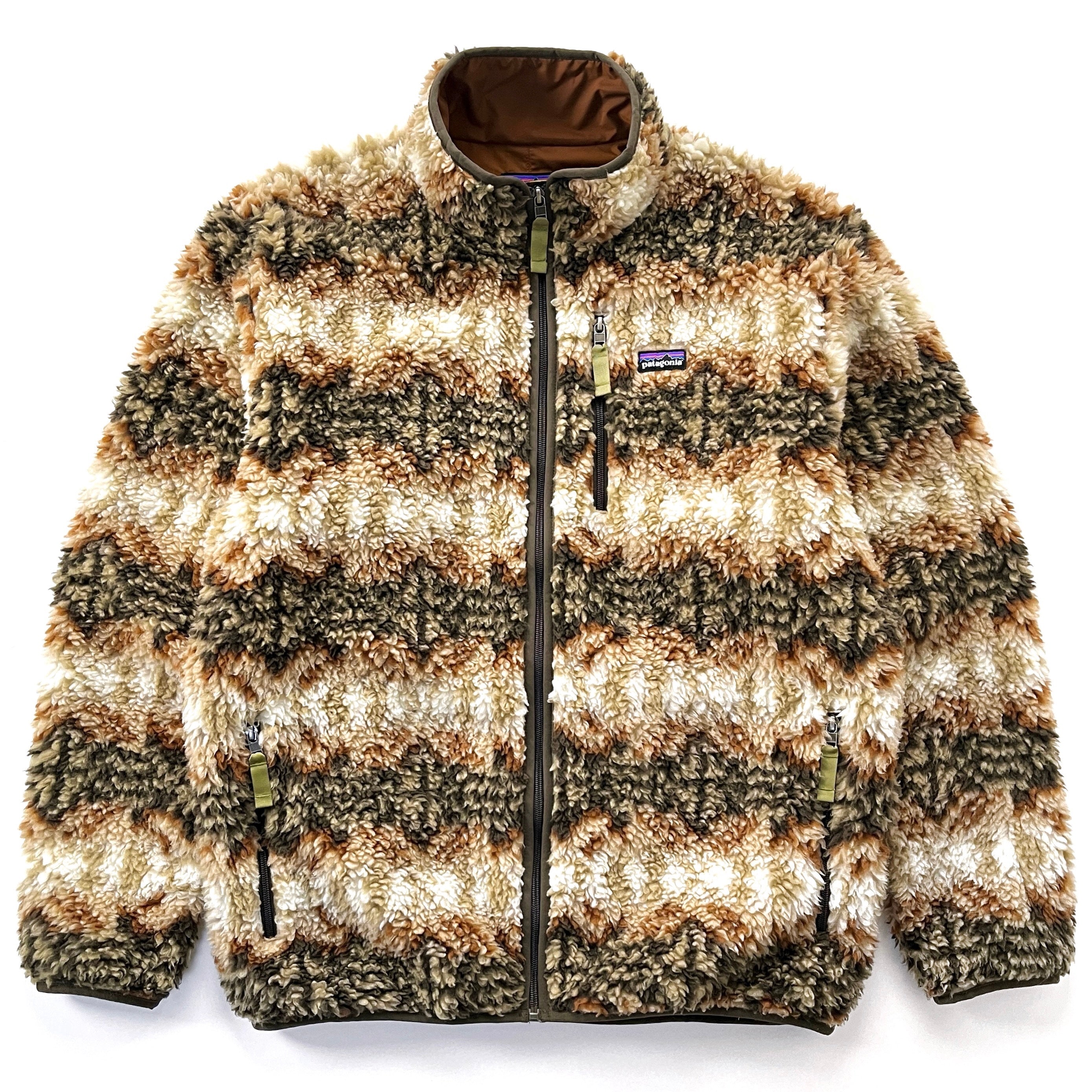 2013 Patagonia Classic Retro-X Deep Pile Cardigan, Eadan: Retro Khaki (XL)