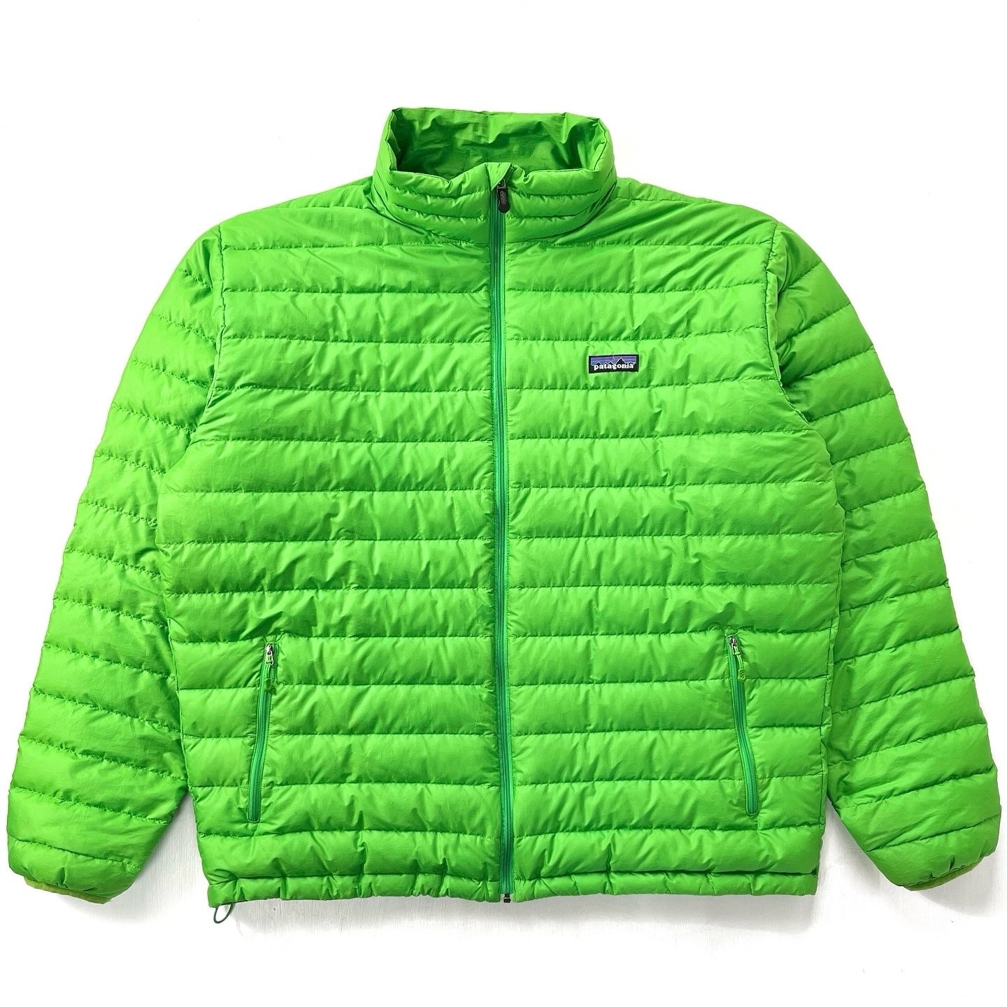 2012 Patagonia Mens Lightweight Recycled Polyester Down Jacket, Fennel Green (XL)