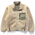 2003 Patagonia Classic Retro Cardigan, Natural & Sage Khaki (S)