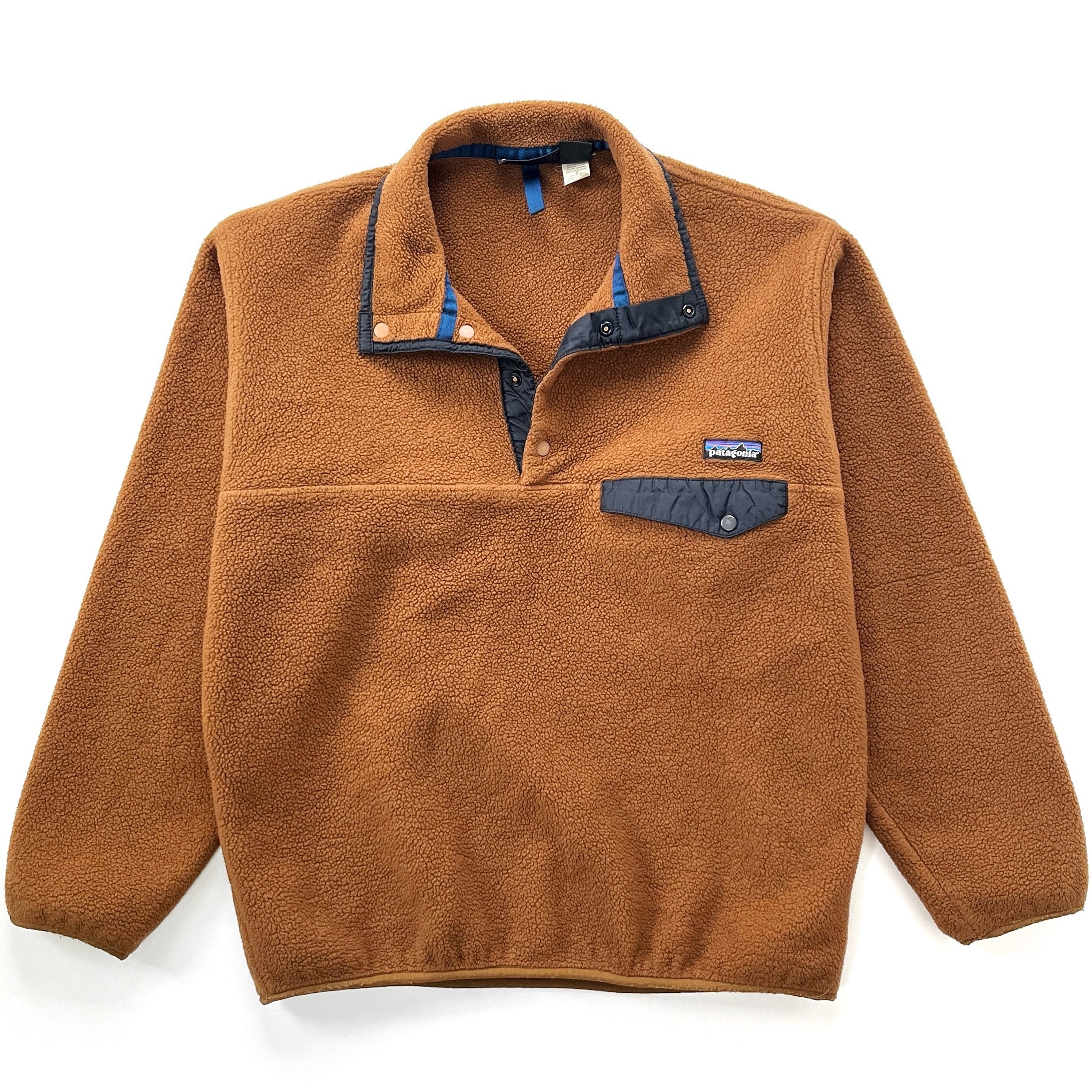 1995 Patagonia Made In Canada Synchilla Snap-T Pullover, Pecan Brown (M)