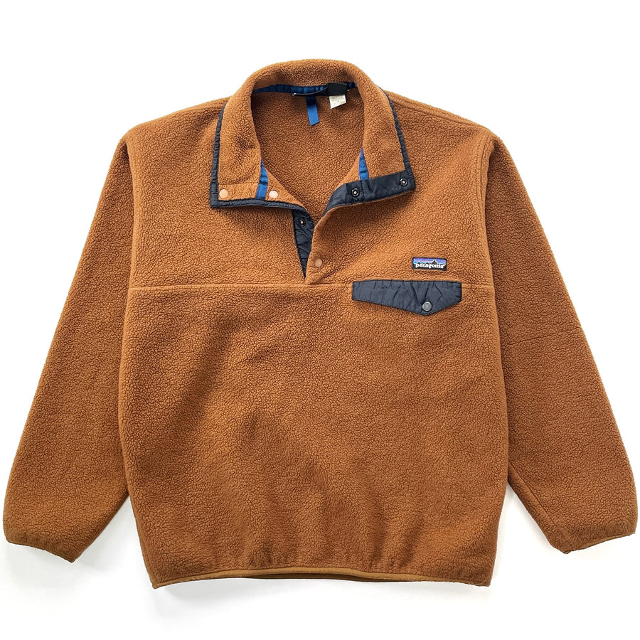 1995 Patagonia Made In Canada Synchilla Snap-T Pullover, Pecan Brown (M)