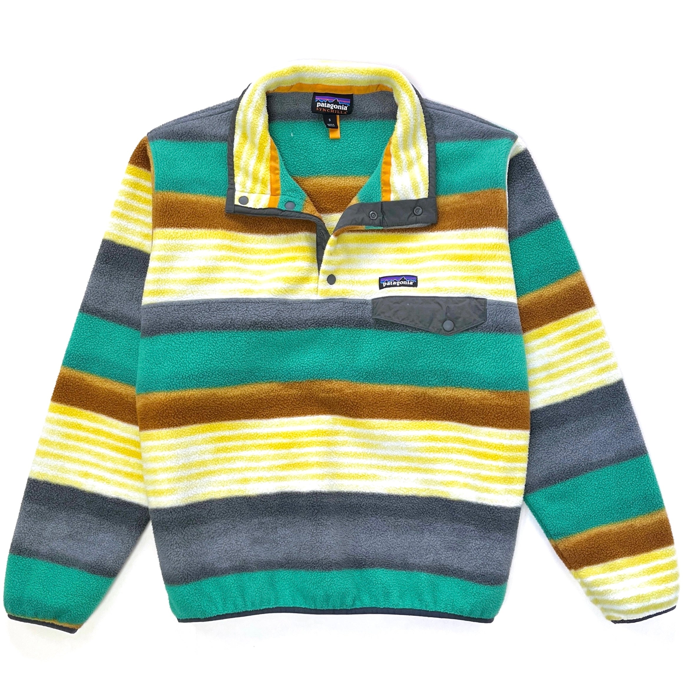 2016 Patagonia Printed Synchilla Snap-T, Painted Fitz Stripe
