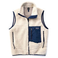 2001 Patagonia Classic Retro-X Vest, Natural & Storm Blue (S)