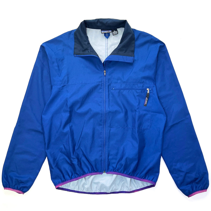 1996 Patagonia Lightweight Ripstop Wind Shield Hybrid Jacket, Royal Blue (XL)