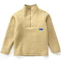 1970s Patagonia First Edition Half-Zip Pile Sweater, Tan (M)