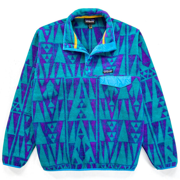 2017 Patagonia Printed Synchilla Snap-T, Tribal Geo: True Teal (M)