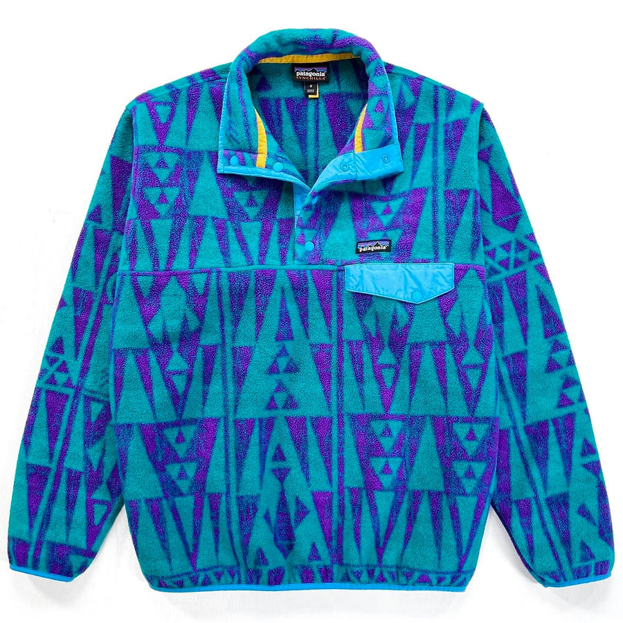 2017 Patagonia Printed Synchilla Snap-T, Tribal Geo: True Teal (M)