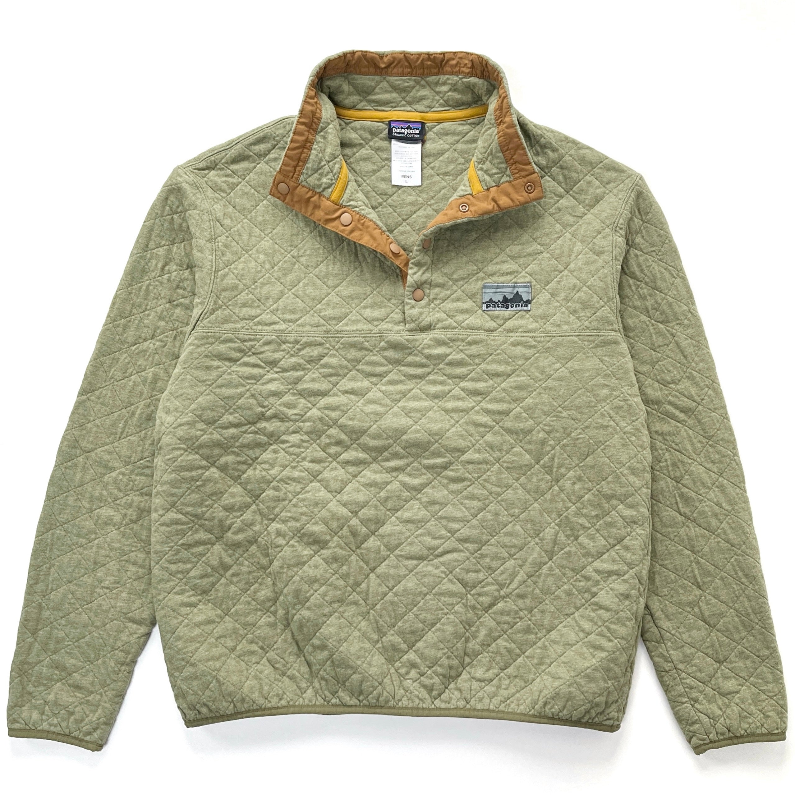 2014 Patagonia 40th Anniversary Legacy Diamond Quilt Snap-T, Fatigue Green (L)