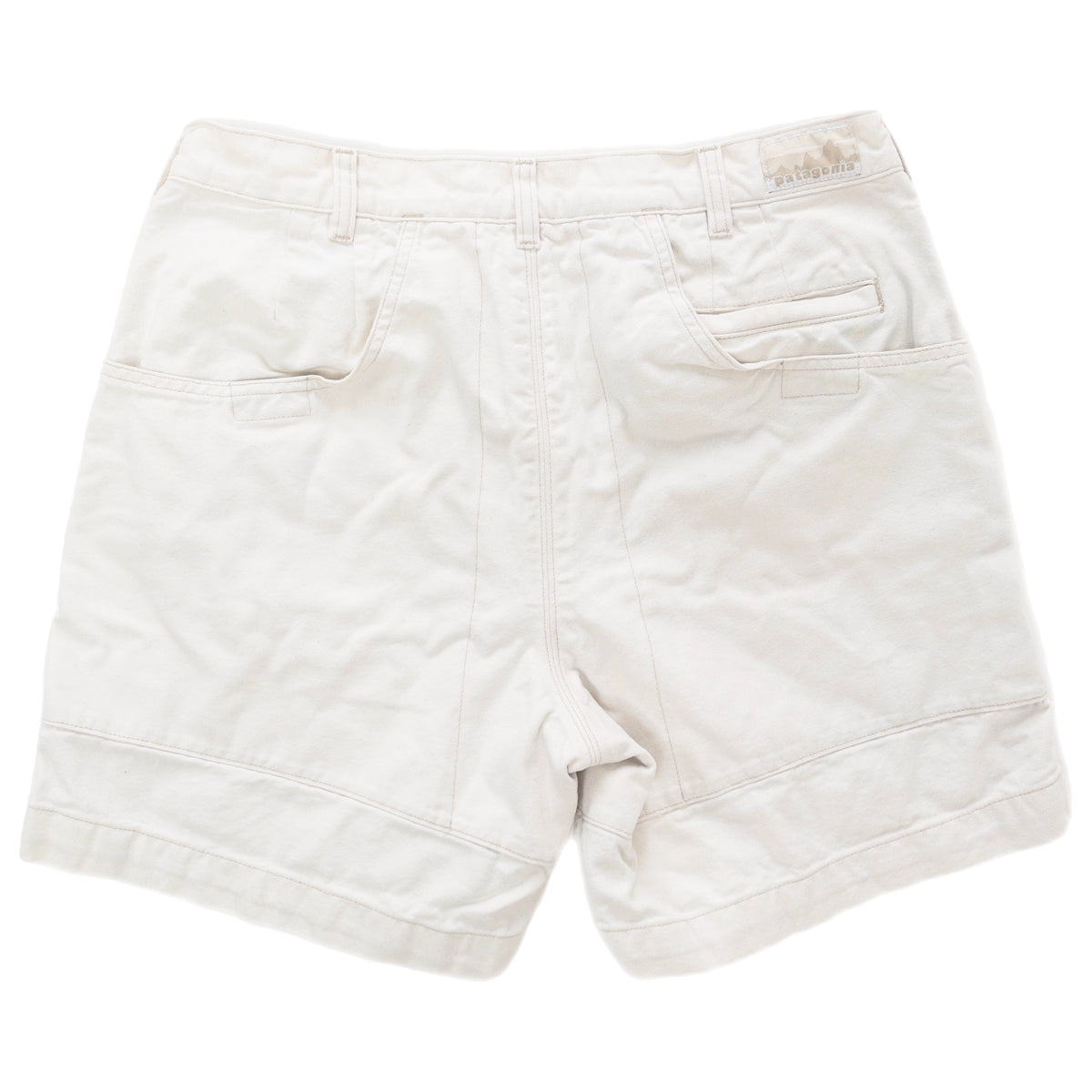 2020s Patagonia Mens 6” Cotton Canvas Stand Up Shorts, Light Stone (32)