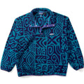 1995 Patagonia Printed Synchilla Snap-T Pullover, Island Block: Dark Teal (L)