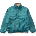1994 Patagonia Reversible Pile Glissade Pullover, Natural & Hunter (L)
