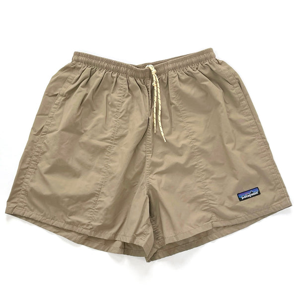 1999 Patagonia Mens Made In The U.S.A. 4” Nylon Baggies Shorts, Driftwood (M)
