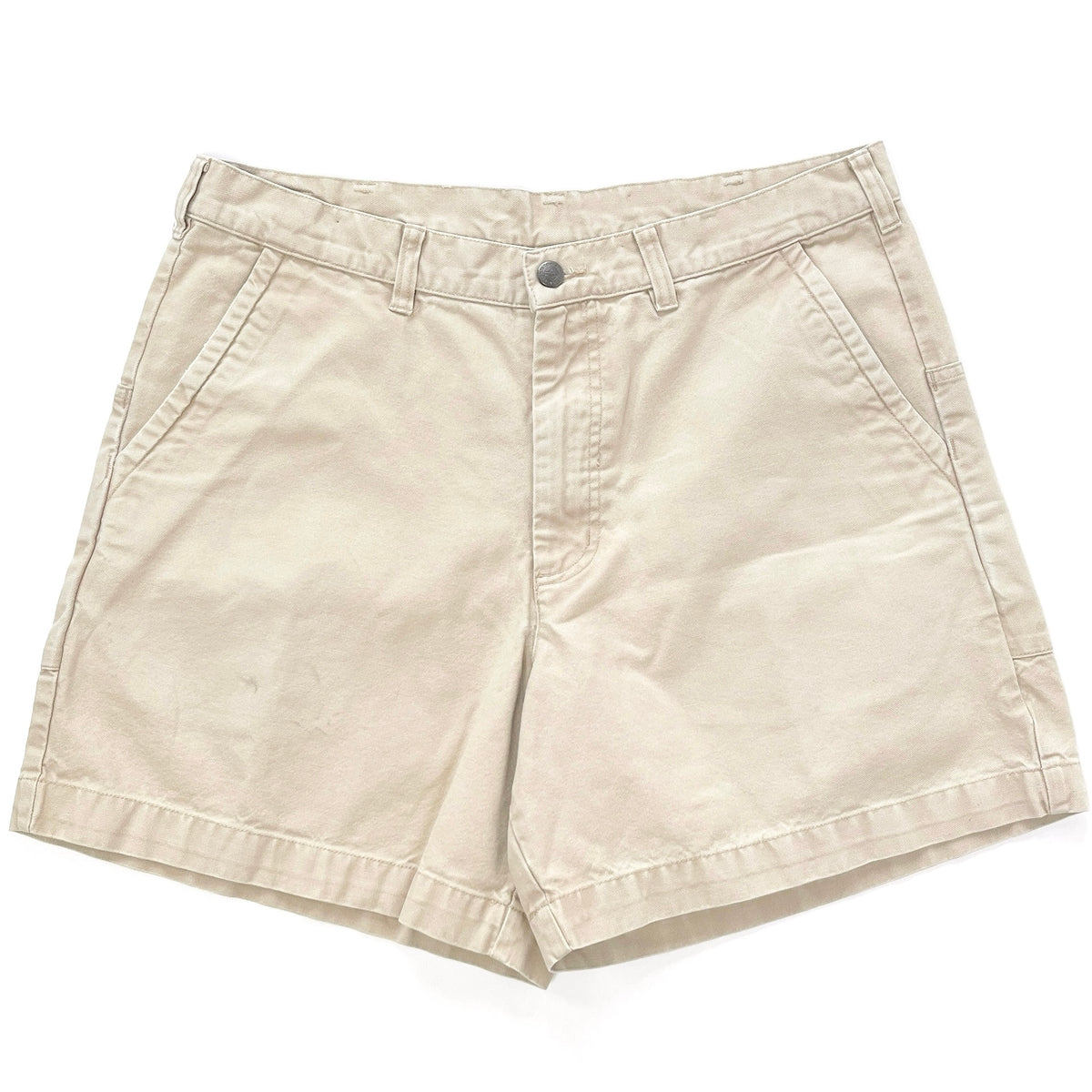2013 Patagonia Mens 5” Cotton Canvas Stand Up Shorts, Light Tan (36)