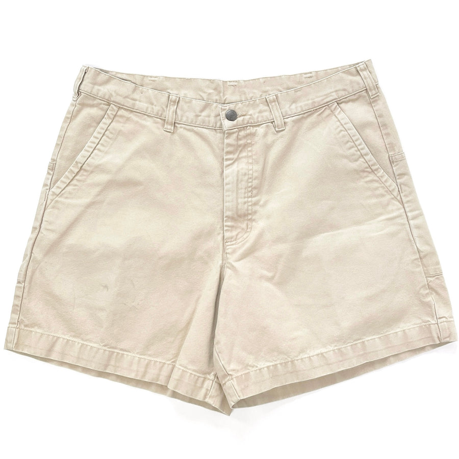 2013 Patagonia Mens 5” Cotton Canvas Stand Up Shorts, Light Tan (36)