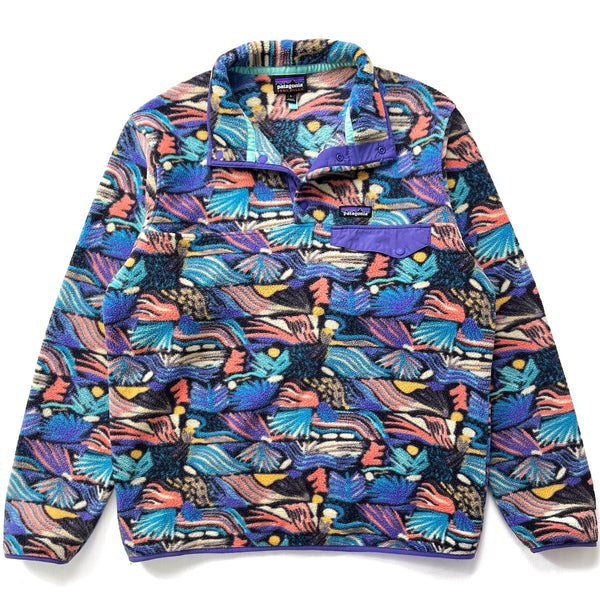 2023 Patagonia Printed Synchilla Snap-T Pullover, Joy: Pitch Blue (L)