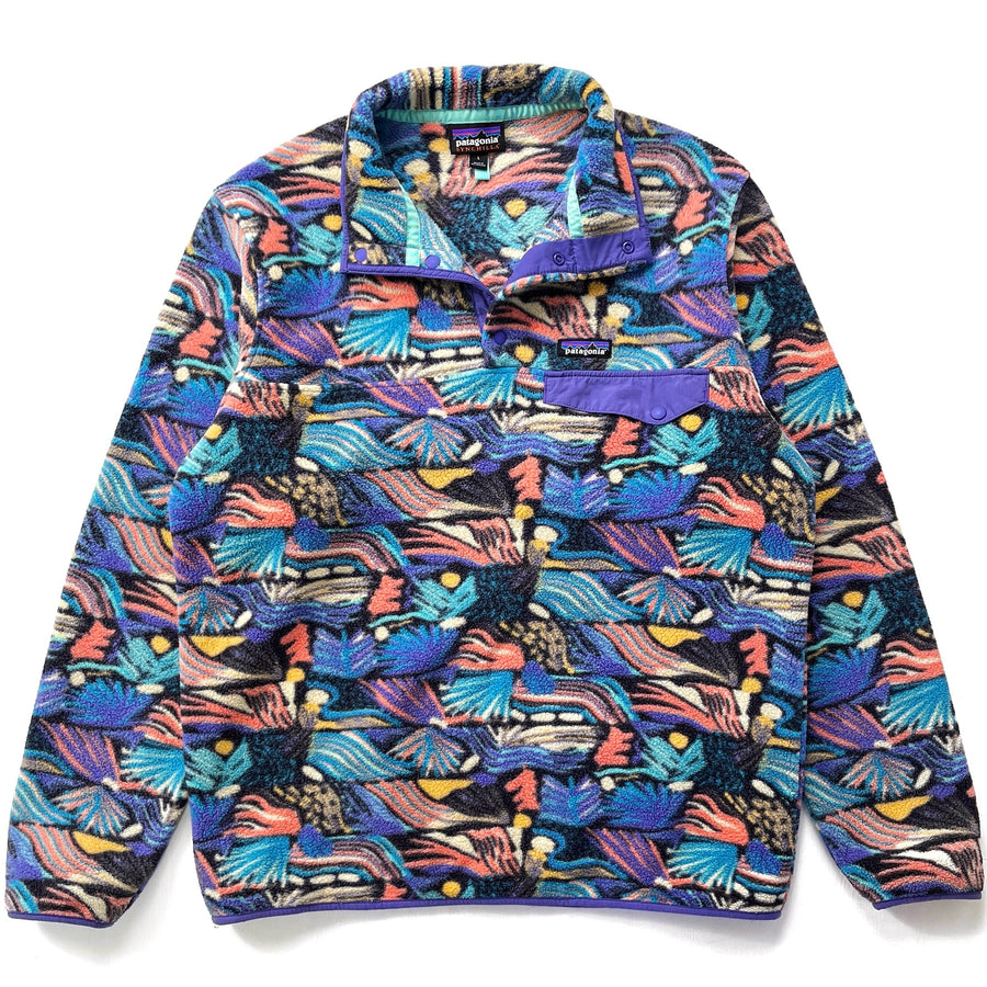 2023 Patagonia Printed Synchilla Snap-T Pullover, Joy: Pitch Blue (L)