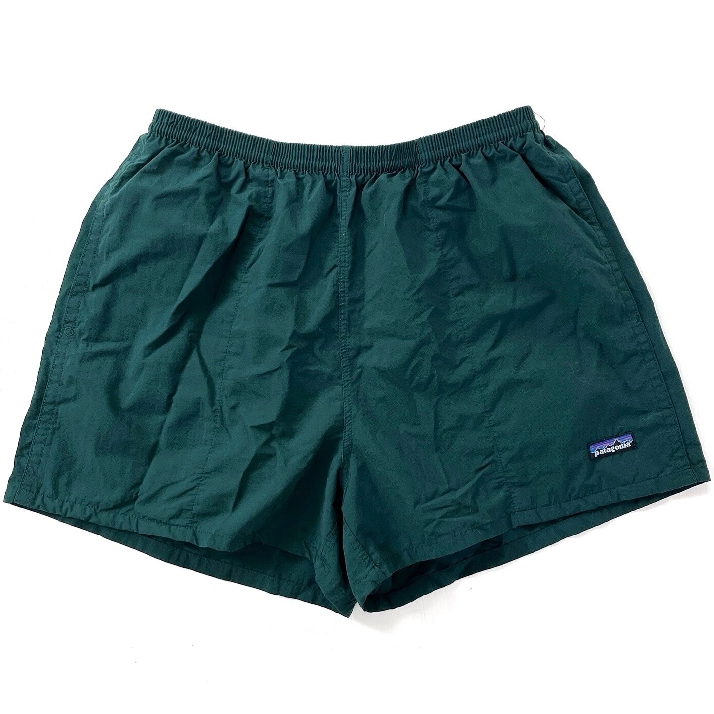 2000 Patagonia Mens 3.5” Nylon Baggies Shorts, Hunter (L)