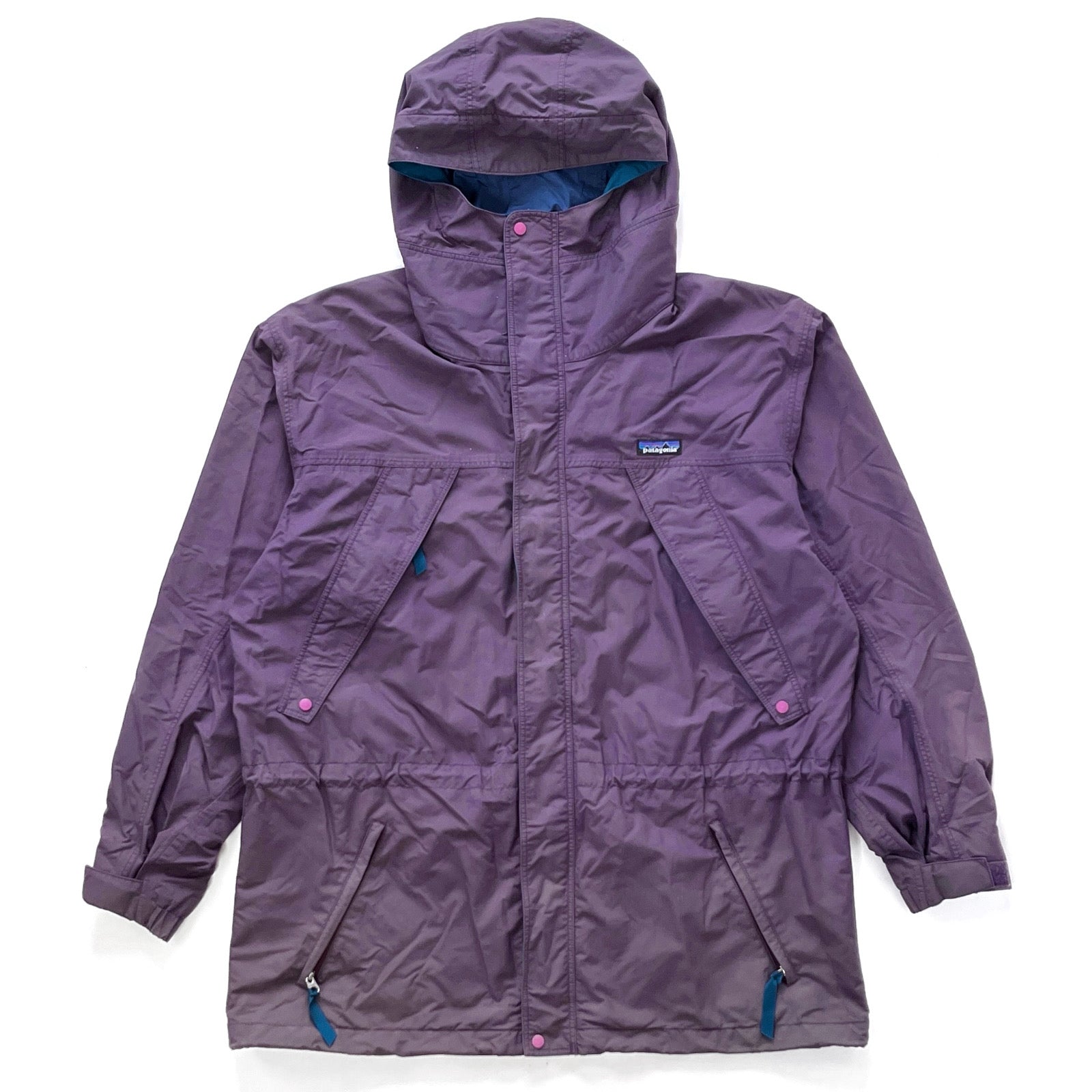 1995 Patagonia Hooded Storm Jacket, Regal Purple / Black / Blue