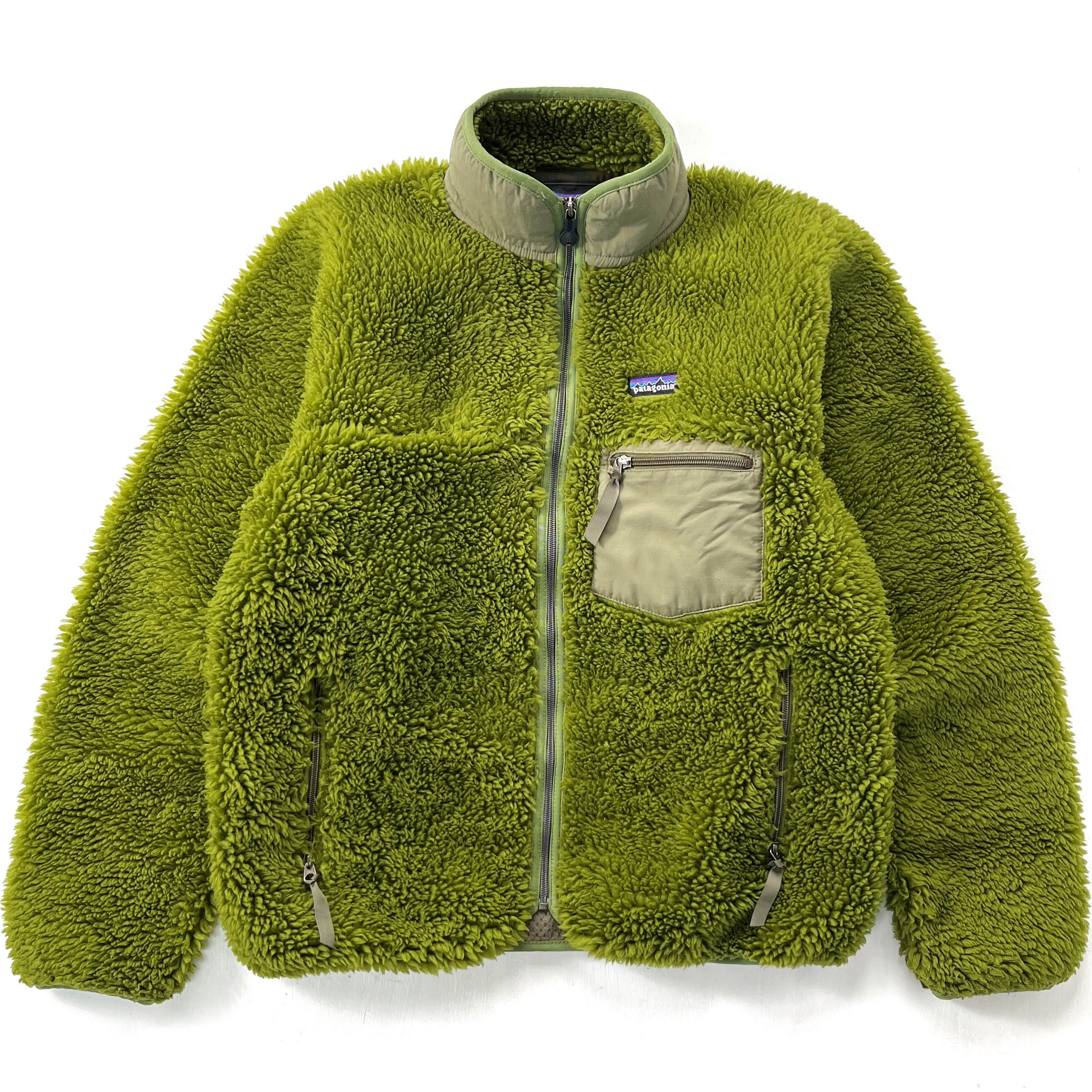 2003 Patagonia “Deep Pile” Classic Retro Cardigan, Cactus (M)