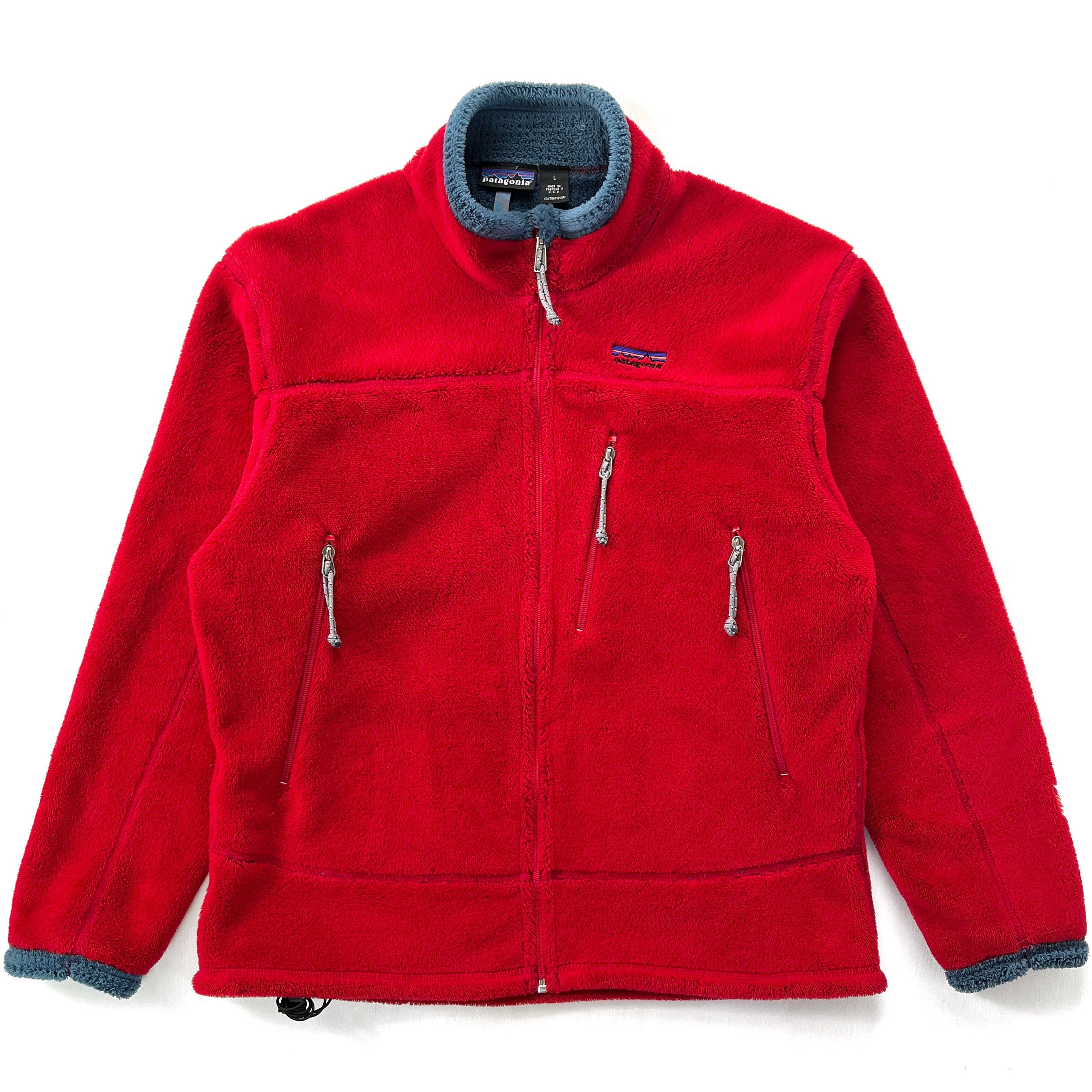 2001 Patagonia Mens R4 Regulator Fleece Jacket, Burnt Chili (L)