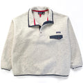 2000 Patagonia Synchilla Snap-T, Oatmeal Heather & Carbon (XXL)