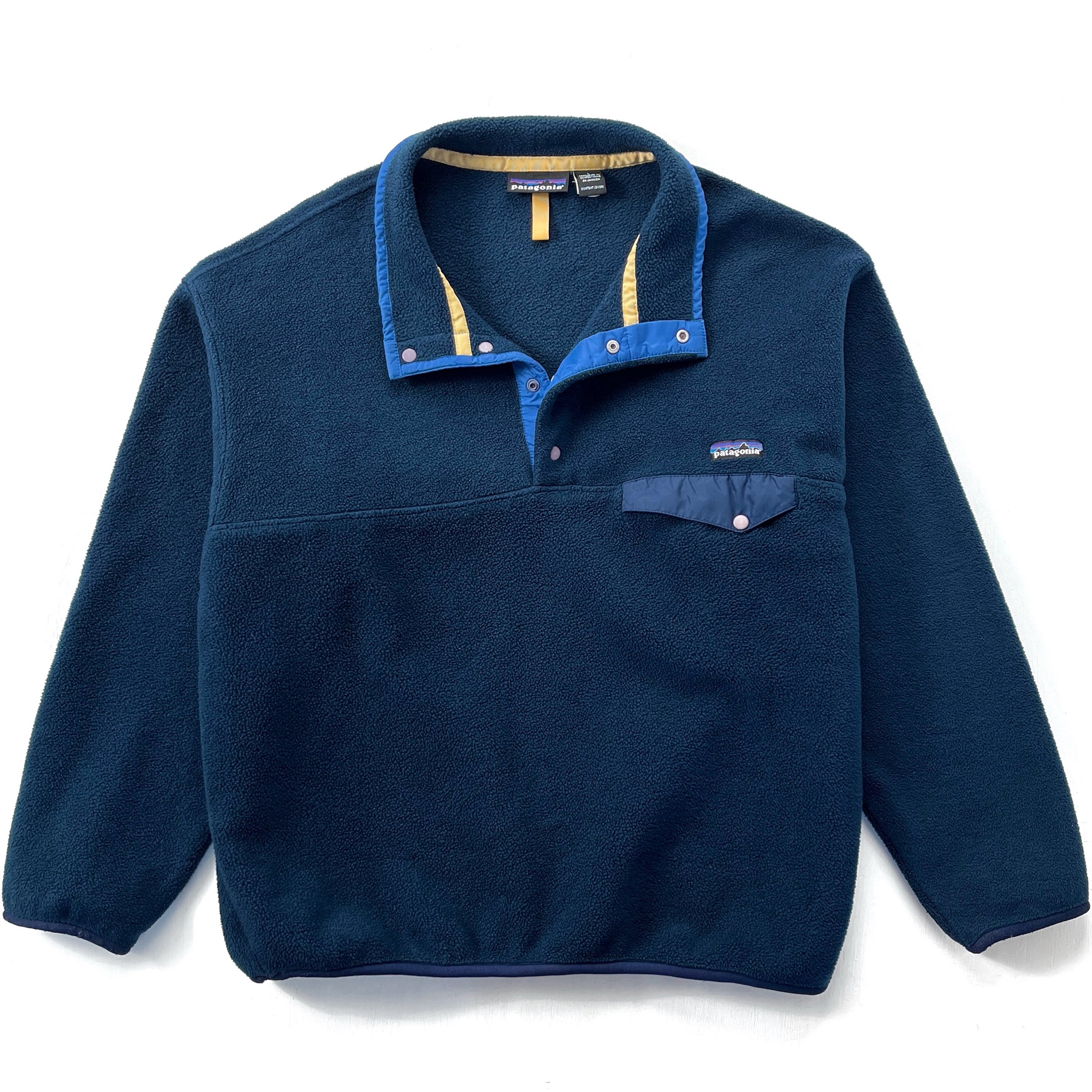 1994 Patagonia Synchilla Snap-T Fleece Pullover, Ink Blue (L)