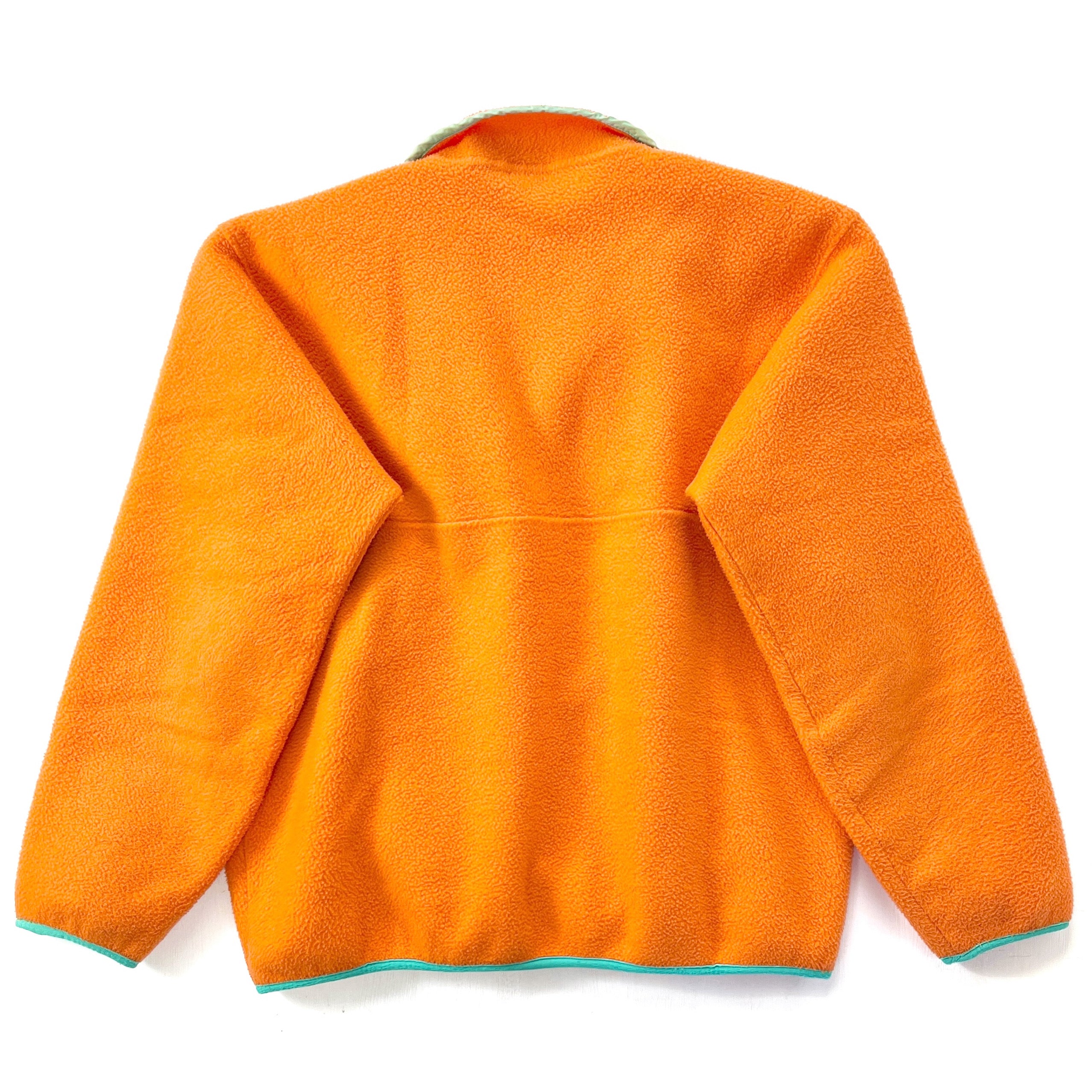 1990 Patagonia Made In The U.S.A. Synchilla Snap-T, Orange (L)