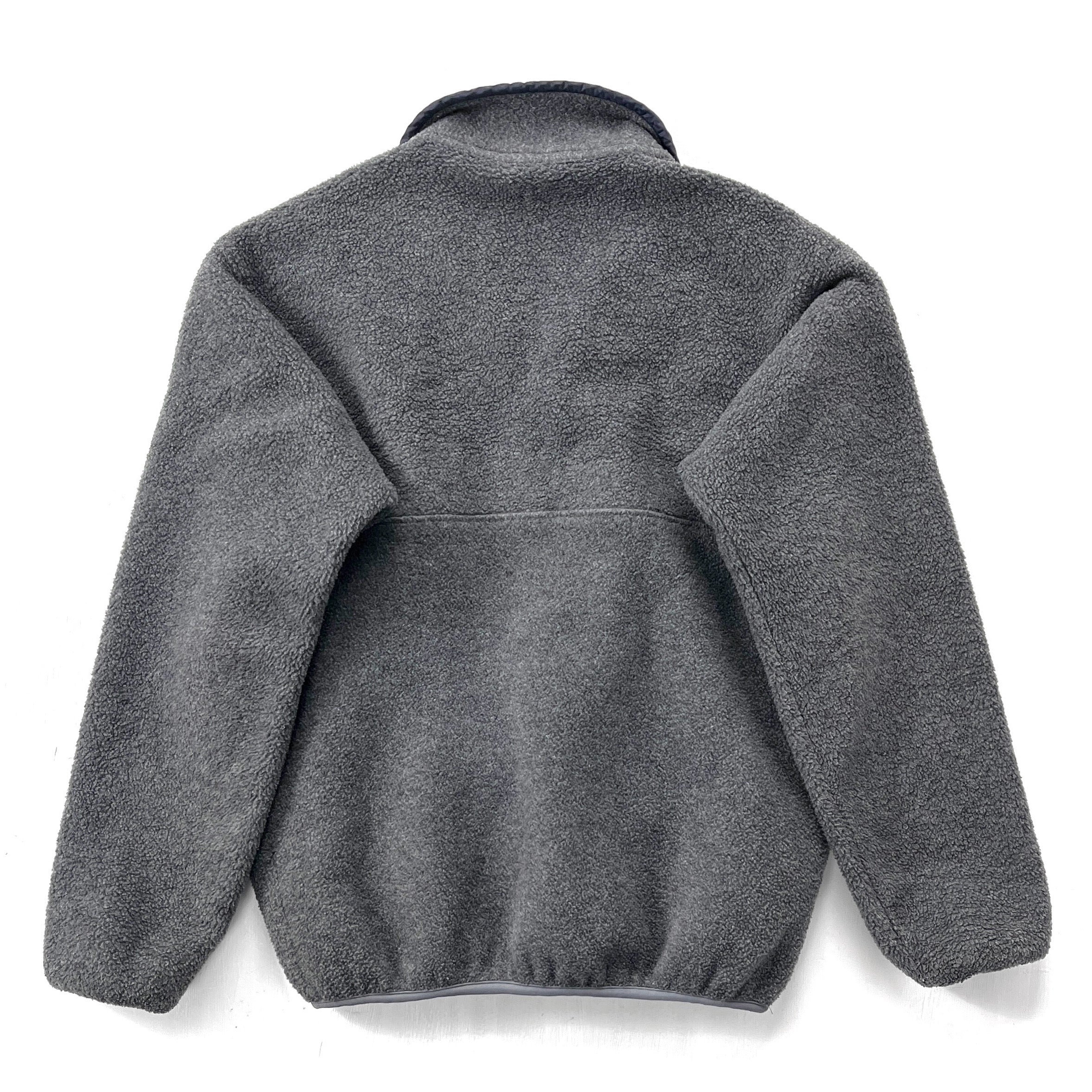 1991 Patagonia Synchilla Snap-T Pullover, Charcoal & Navy (M)