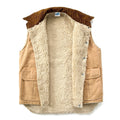 1970s Patagonia First Generation Shearling-Lined Canvas Ranch Vest, Tan (S/M)