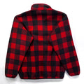 2014 Patagonia Printed Synchilla Snap-T, Fuzzy Plaid: Wax Red (M/L)
