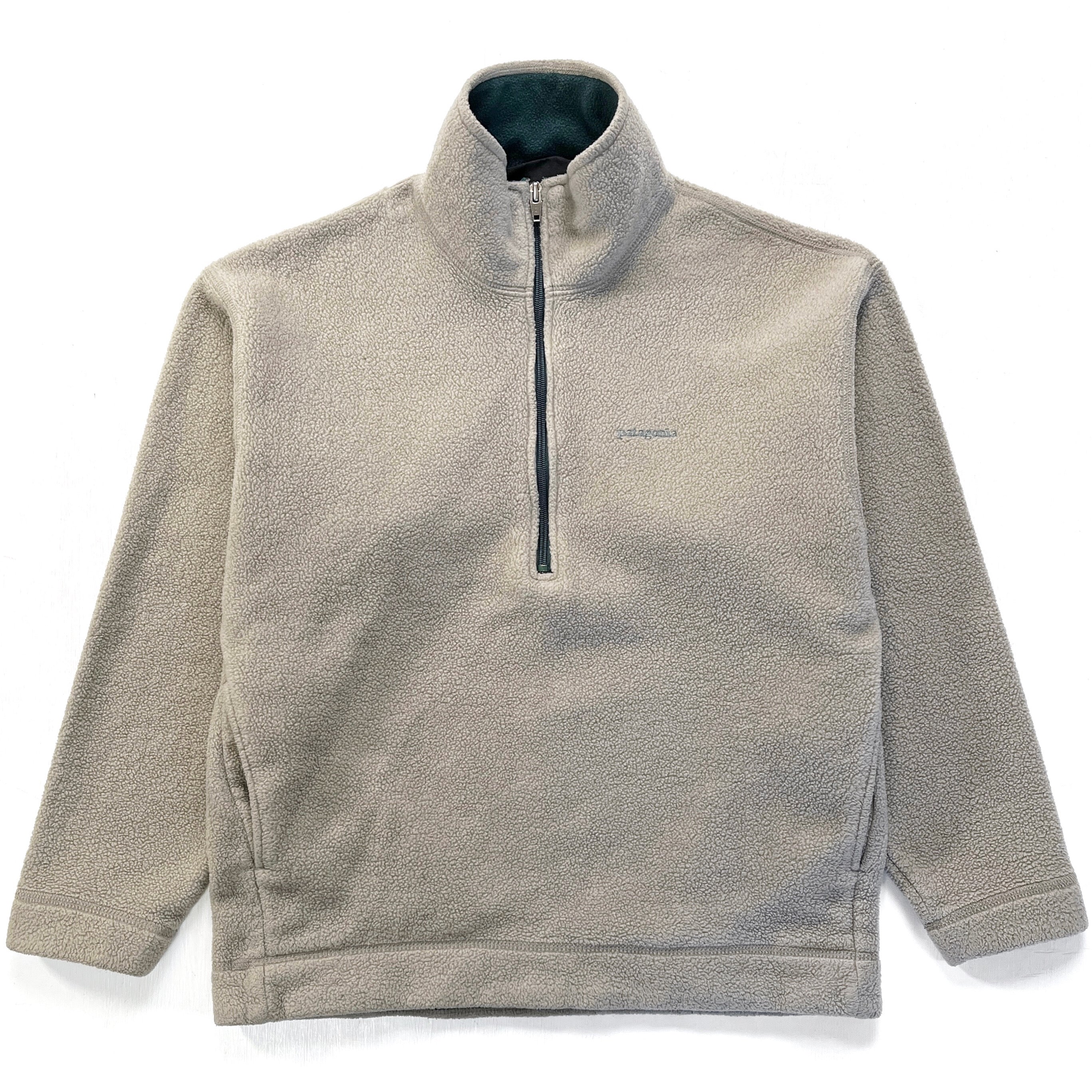 1995 Patagonia Made In The U.S.A. Synchilla Sweater, Light Khaki (S)