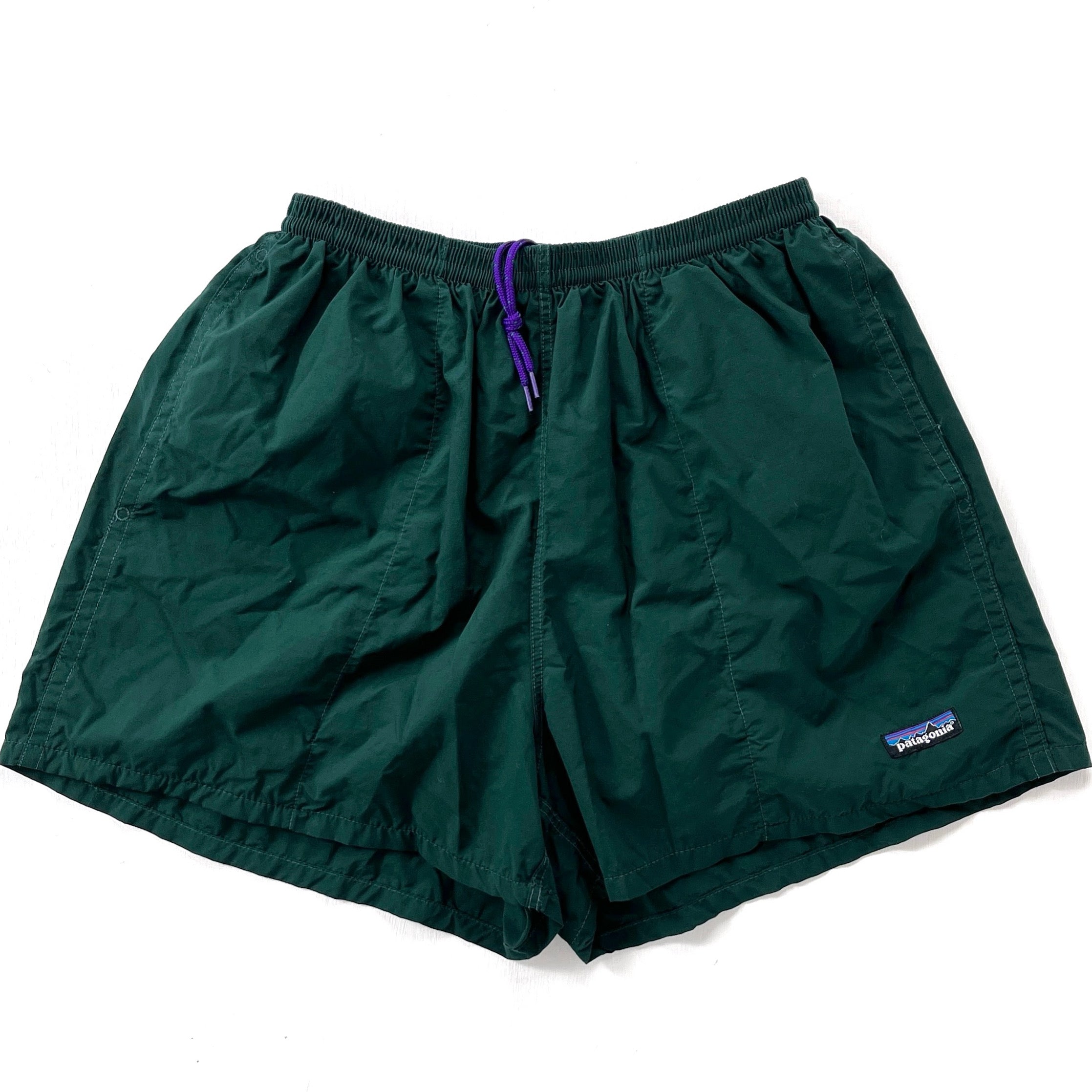 1999 Patagonia 3.5” Mens Nylon Baggies Shorts, Hunter (L)