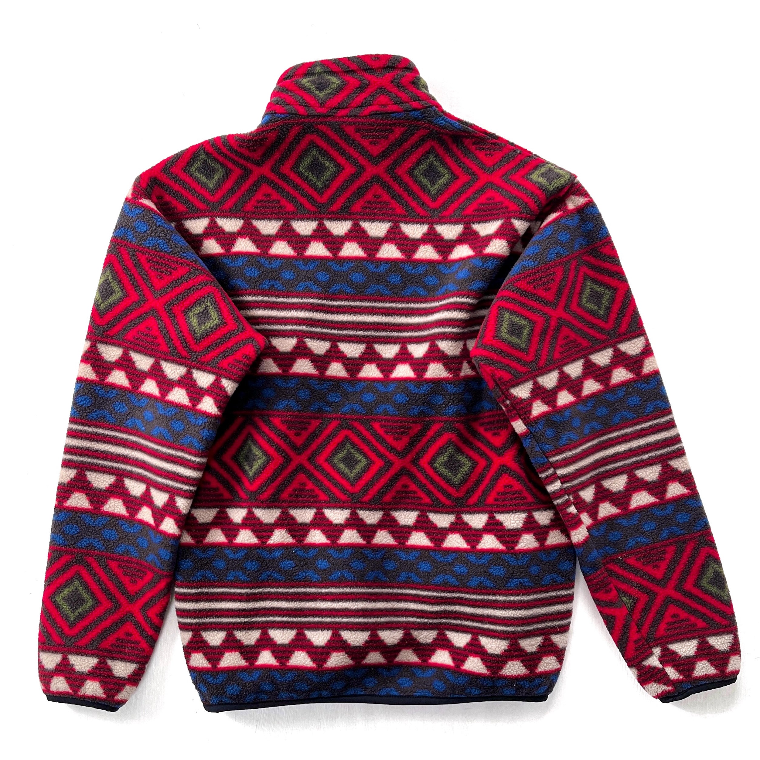 1996 Patagonia Printed Synchilla Snap-T, Saltillo: Burnt Chili (S)