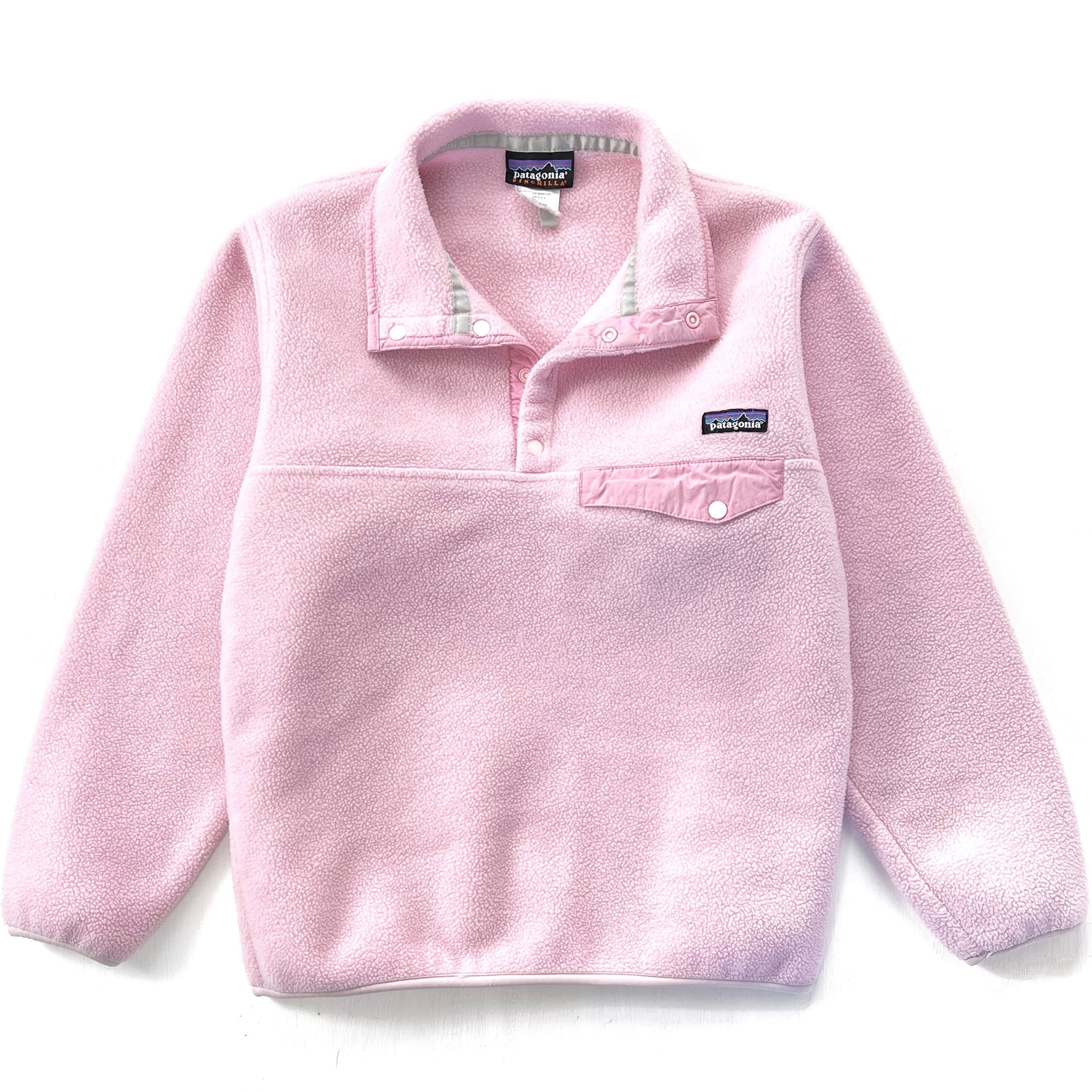 2004 Patagonia Made In The U.S.A. Synchilla Snap-T, Light Pink (XS)