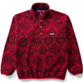 1995 Patagonia Printed Synchilla Snap-T, Nepali Hexagon: Chili (M)