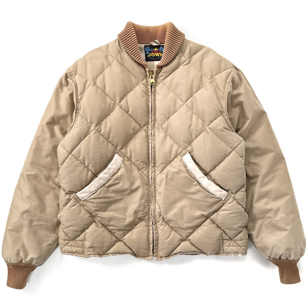 1960s Eddie Bauer Quilted Skyliner “Blizzard Proof” Down Jacket, Light Tan (M)