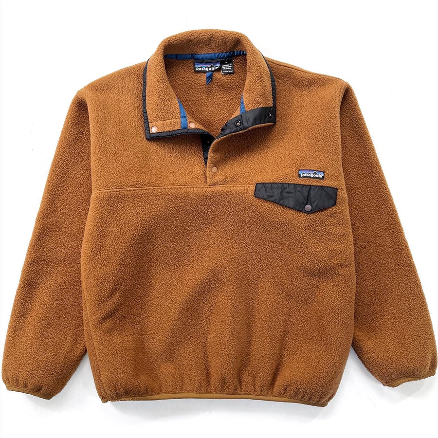 1995 Patagonia Synchilla Snap-T Fleece Pullover, Pecan (M)