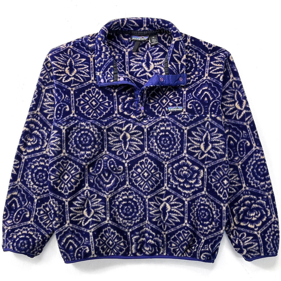 1995 Patagonia Printed Synchilla Snap-T, Nepali Hexagon (M)